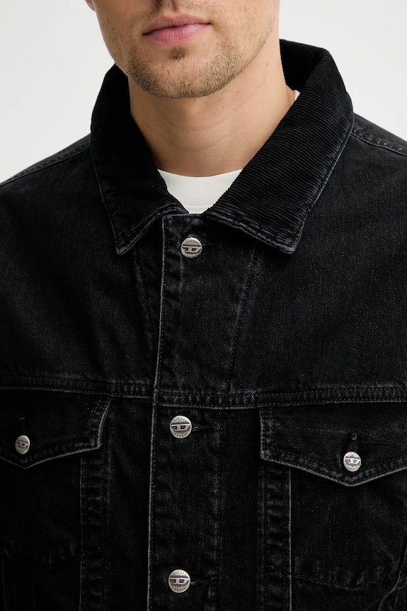 Diesel geacă jeans D-RANGER-T A21681.0BEBQ negru