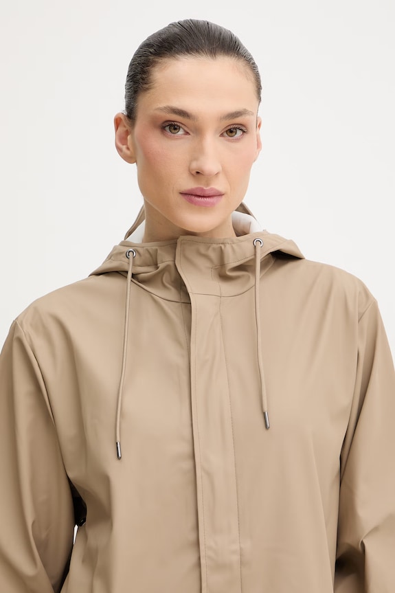 Rains αδιάβροχο μπουφάν 18140 Fishtail Parka W3 μπεζ 18140.133