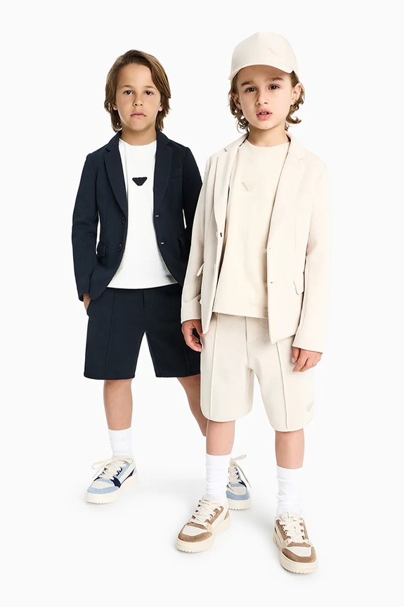 Dječji sako Emporio Armani tkanina mornarsko plava EB001346.AF20698
