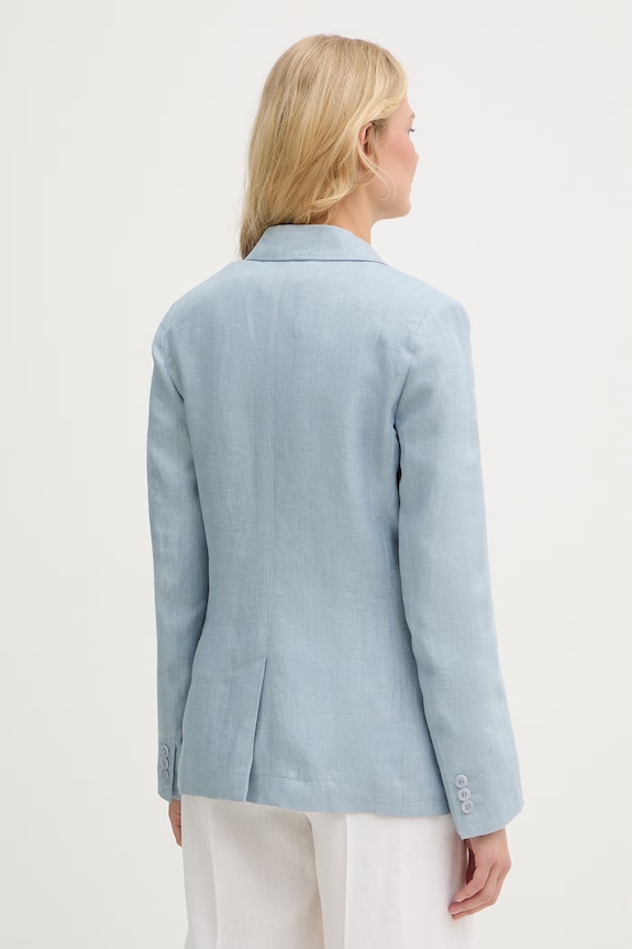 Îmbrăcăminte Weekend Max Mara sacou de in NALUT 2615041072600 albastru
