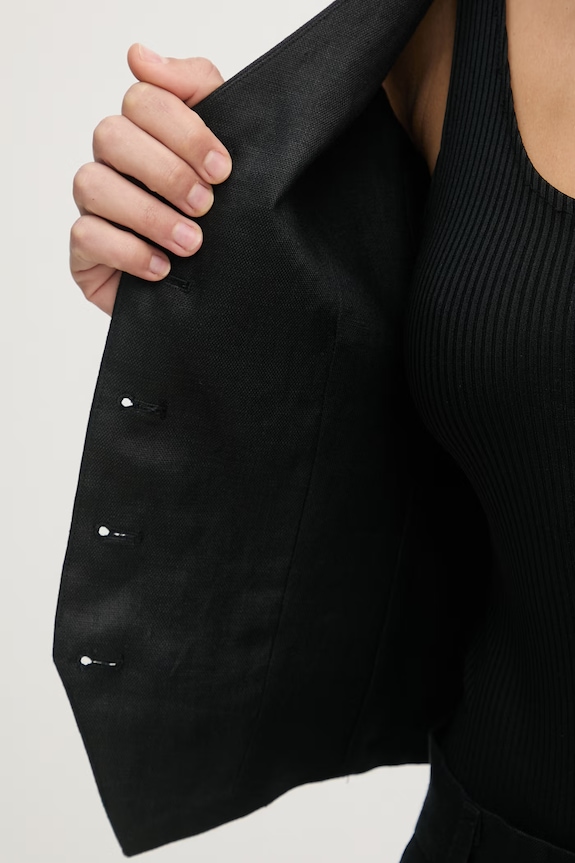 Weekend Max Mara gilet monopetto da donna in lino PACE 2615151012600