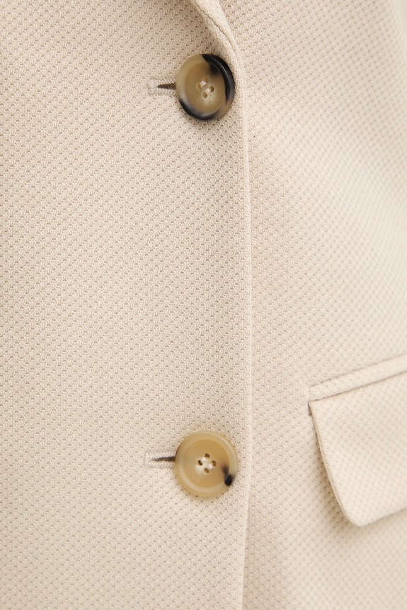 MM by Max Mara marynarka bawełniana ROTONDO 2616911097600 beżowy