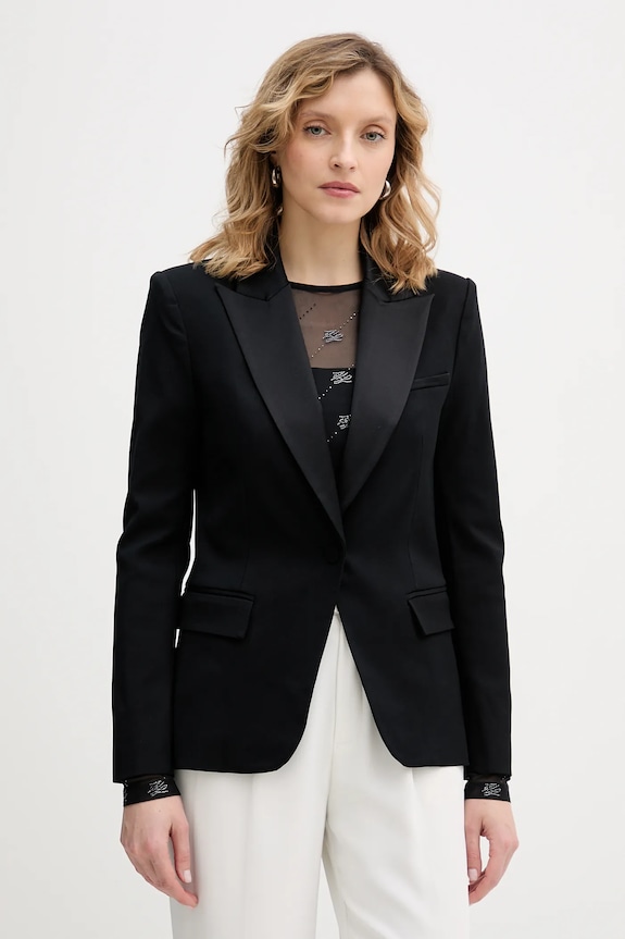 Σακάκι Marciano by Guess THEA ύφασμα μαύρο 5BGN09.7397A