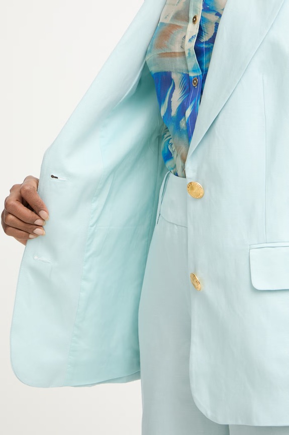 Marciano by Guess μονόπετο σακάκι γυναικείο με πρόσμιξη λινού JANE G6GN04.W1764