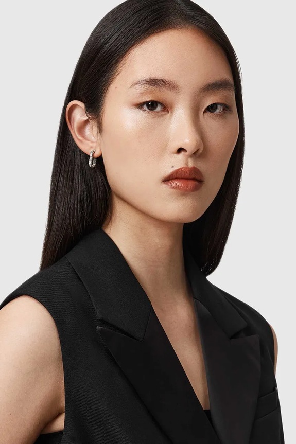 Ρούχα Γιλέκο με προσθήκη μαλλιού AllSaints W053QD μαύρο