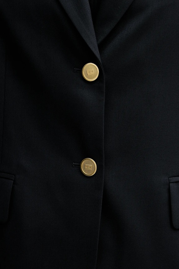 Tommy Hilfiger giacca con lana WW0WW47912 blu navy