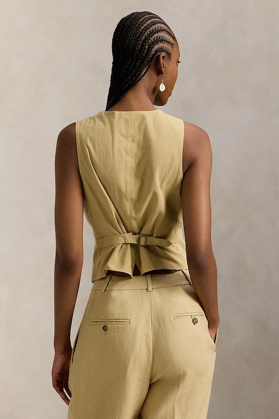 Polo Ralph Lauren vestă 211A96195 bej SS26