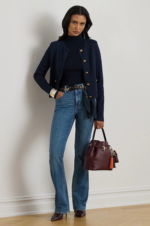 Oblečenie Sako Lauren Ralph Lauren 200P03460 tmavomodrá