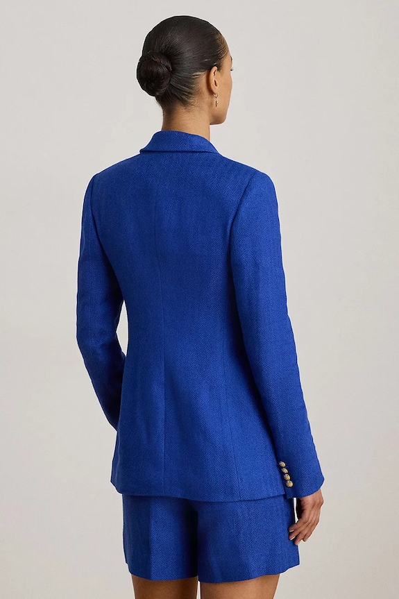 Lauren Ralph Lauren giacca con lino 200P03659 blu SS26