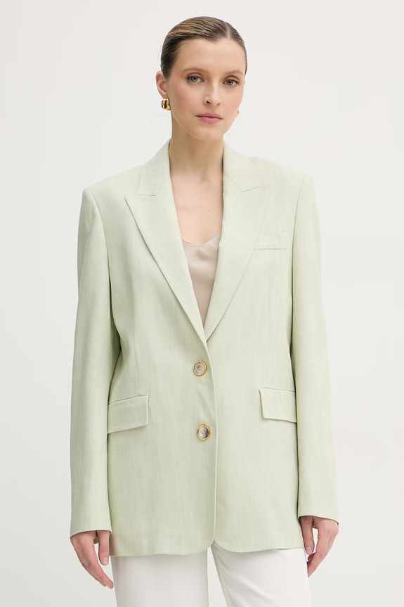 Pinko giacca da donna con viscosa verde 106529.A2W6