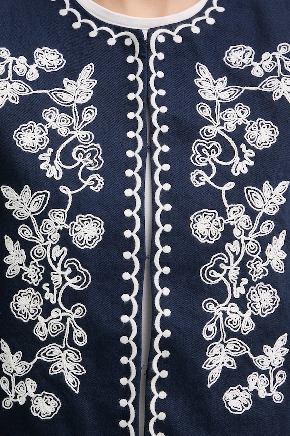 Hoss Intropia vestă din bumbac 5473148 bleumarin