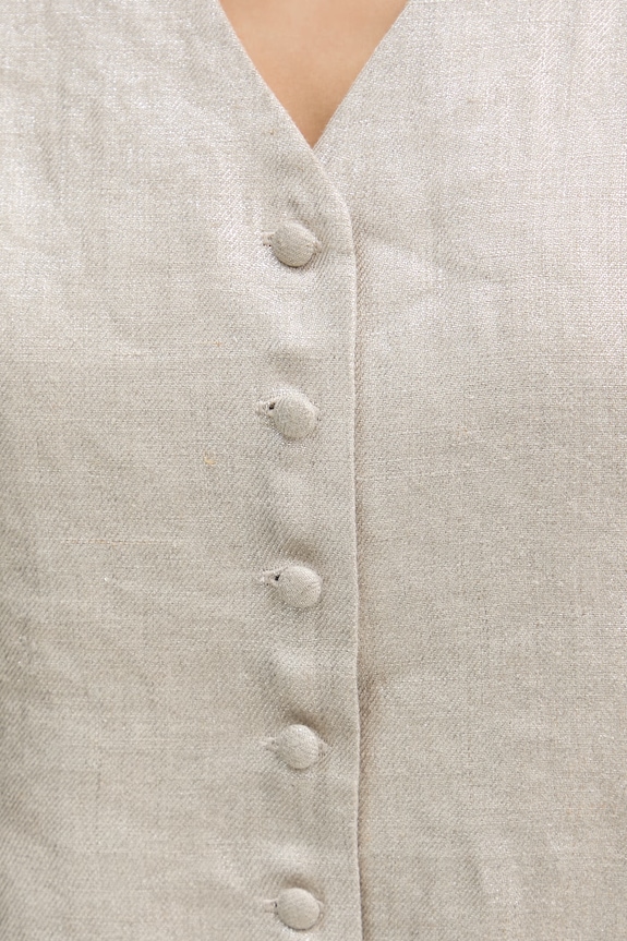 Joseph Ribkoff gilet monopetto da donna in lino 262944 beige