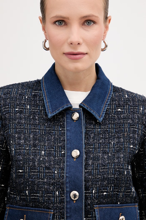 Μπουφάν Morgan σκούρο μπλε VINCA