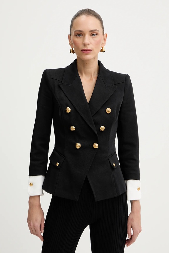 Elisabetta Franchi giacca tessuto nero GI21361E2