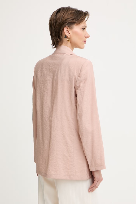 Ρούχα Marella σταυρωτό σακάκι Γυναικείο με βισκόζη TATTICO 2613041154200 ροζ