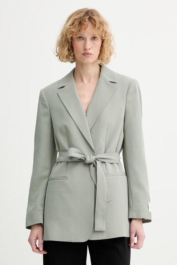 Calvin Klein sako dámske zelená LV044F405G