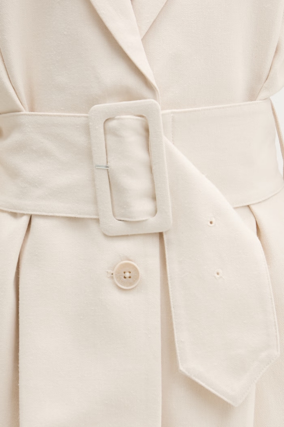 Rotate giacca monopetto da donna con lino 1155082059 beige