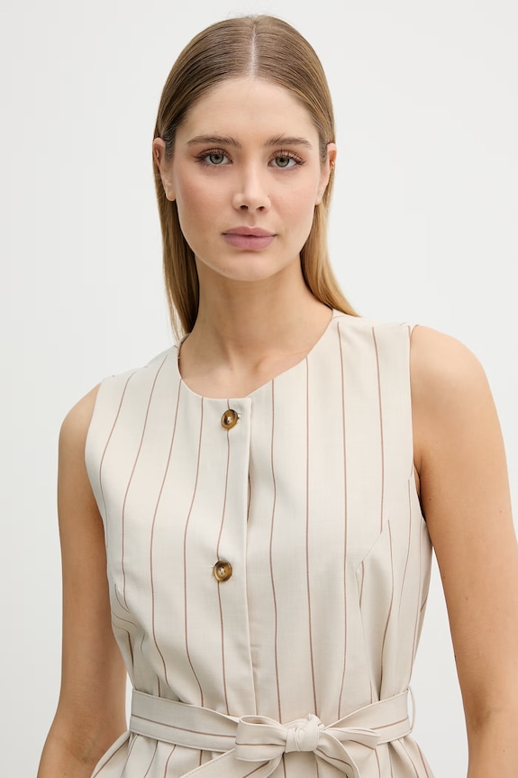 United Colors of Benetton vestă pentru femei bej 26Q2DJ015