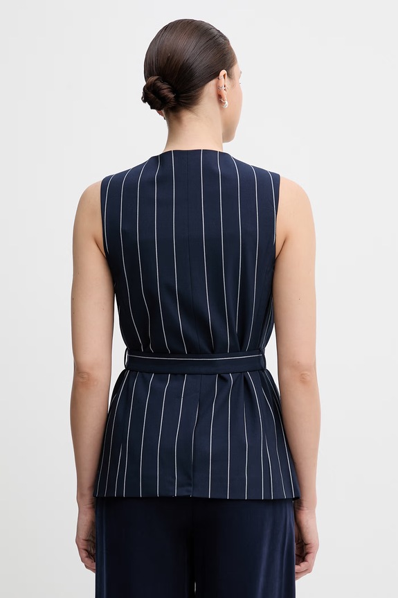 Îmbrăcăminte United Colors of Benetton vestă pentru femei 26Q2DJ015 bleumarin