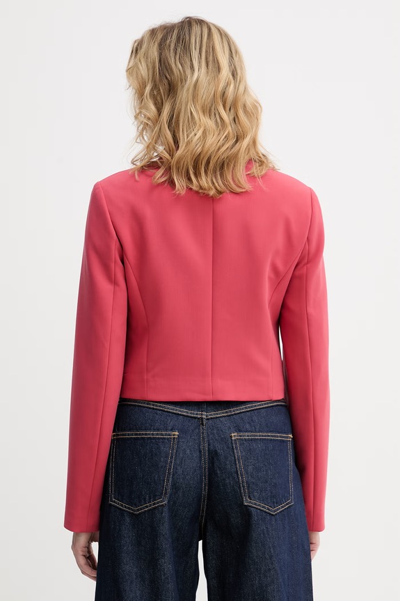 Oblečenie United Colors of Benetton jednoradové sako dámske 243XDW03M červená