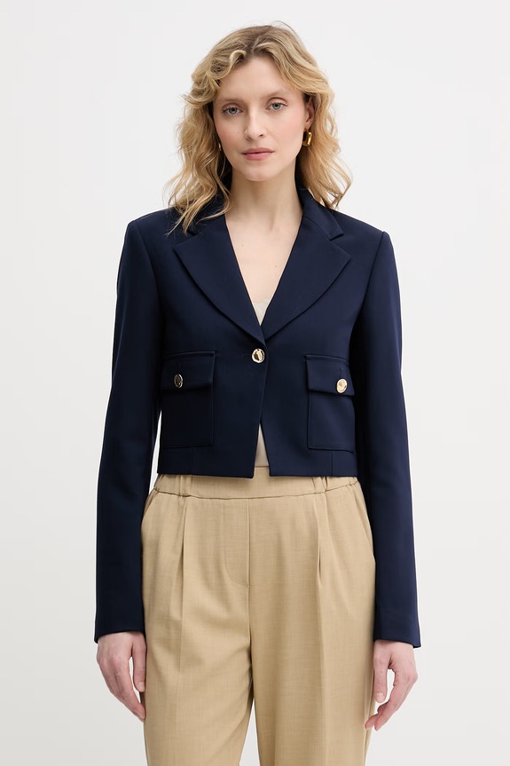 United Colors of Benetton jednoradové sako dámske tmavomodrá 243XDW03M