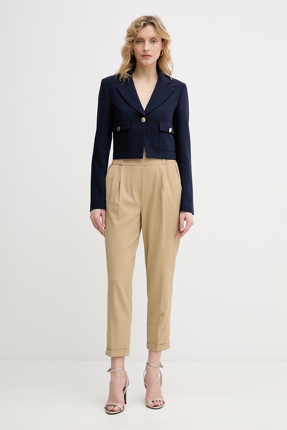 United Colors of Benetton jednoradové sako dámske 243XDW03M tmavomodrá SS26
