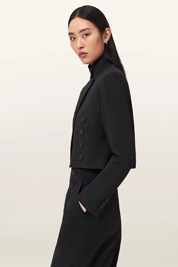 AllSaints sako dámske RAINA W013QE čierna