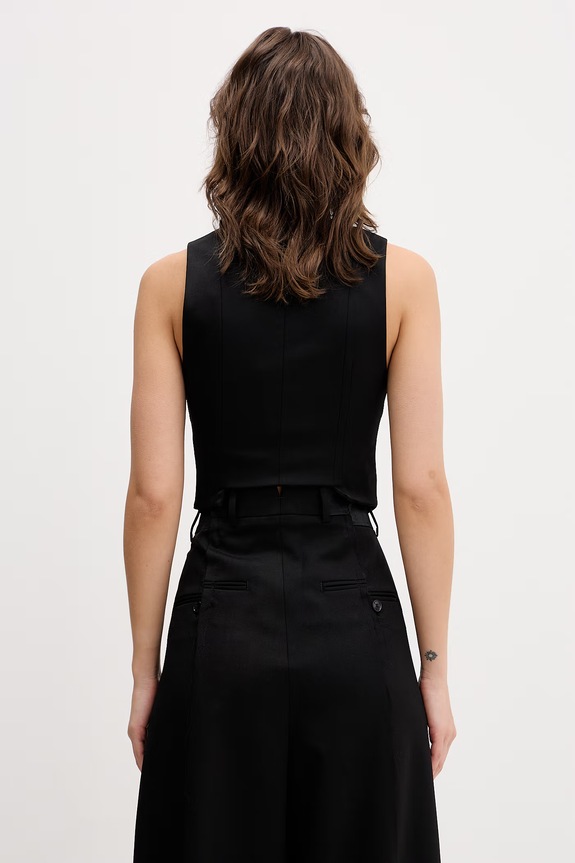 Abbigliamento VETEMENTS gilet con lana WE76TV360B nero