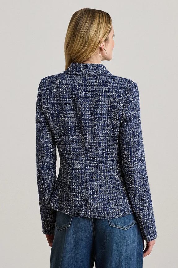 Lauren Ralph Lauren Ženski suknjič z bombažem 200P09009 modra SS26