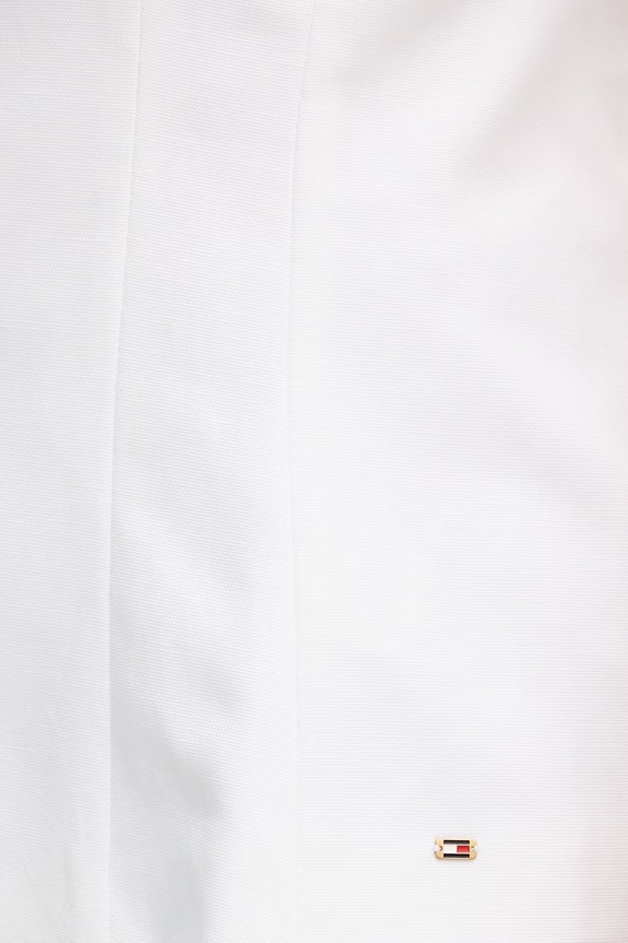 Tommy Hilfiger μονόπετο γυναικείο γιλέκο με λινό WW0WW49765 μπεζ
