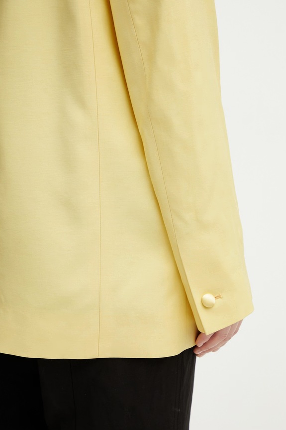 Kenzo Blazer / Gilet jacket with wool blend Women's yellow FG52VE2809TX