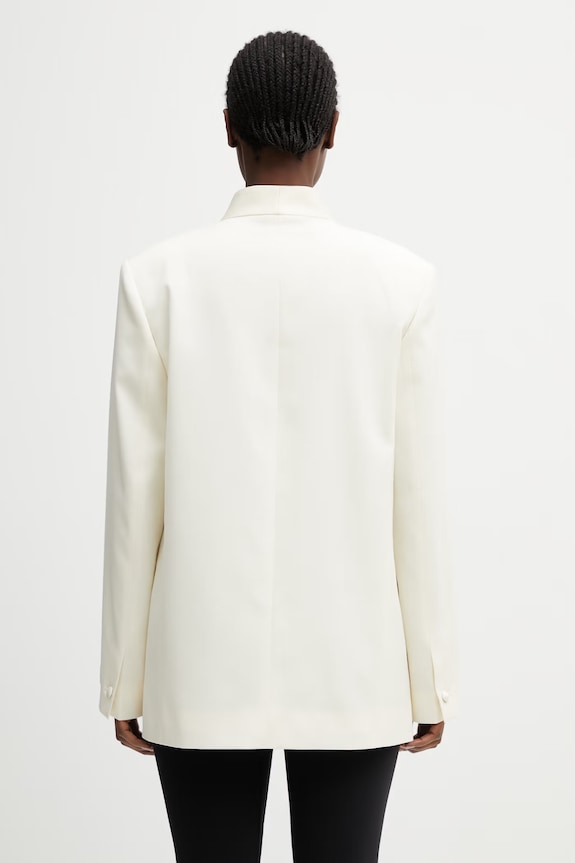 Odzież Kenzo Blazer / Gilet marynarka wełniana damska FG52VE2839TF beżowy