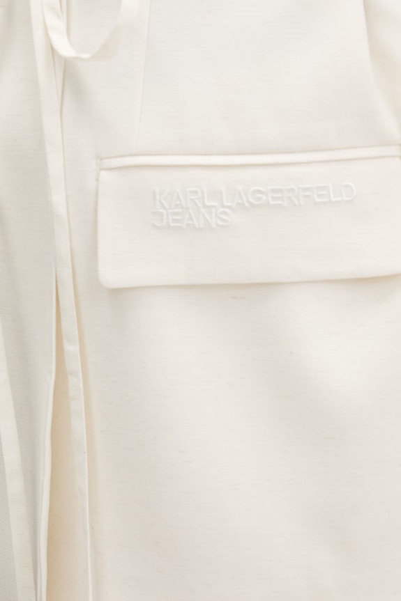Sako s prímesou ľanu Karl Lagerfeld Jeans B2W14030 béžová