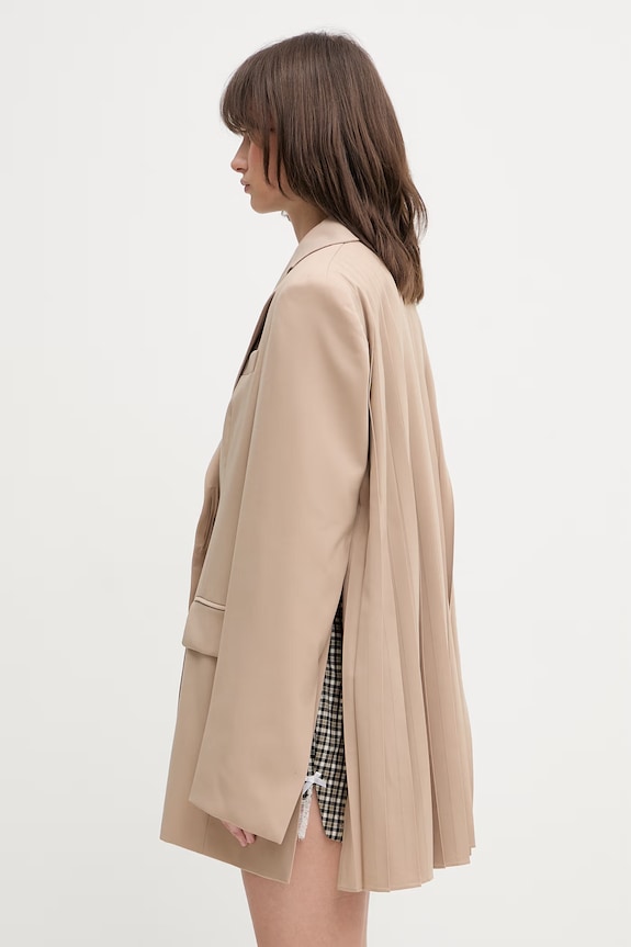 Sportmax Spxmela sako s prímesou vlny dámske 2612041021600 béžová SS26
