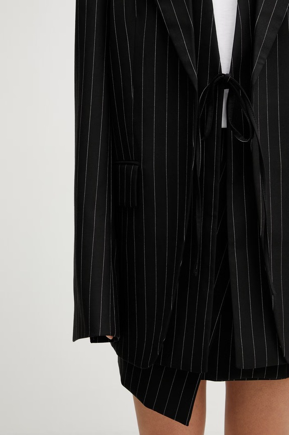 Sportmax Spxdivina marynarka z wełną damska czarny 2612041051600