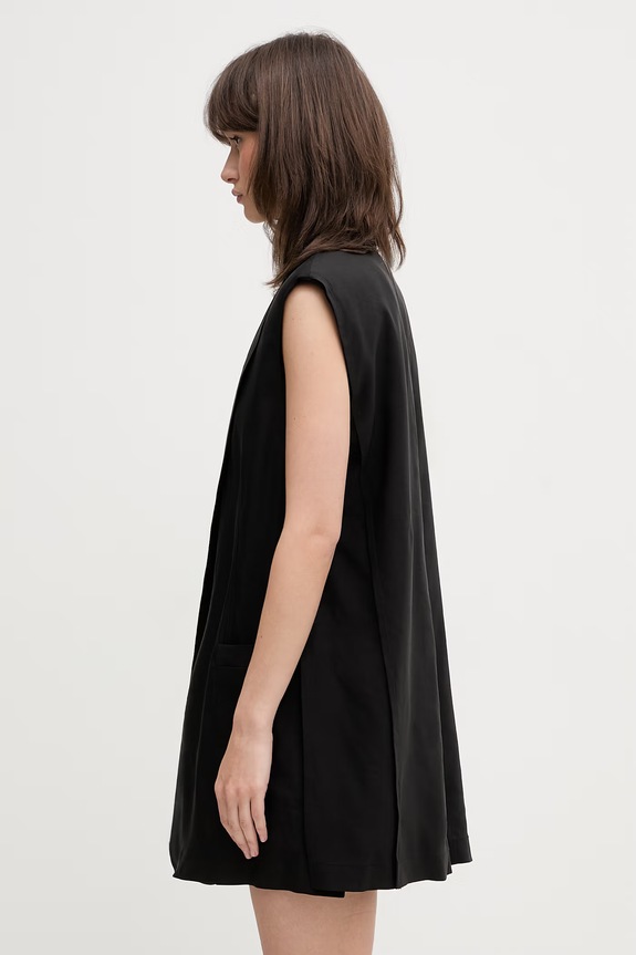 Sportmax Spxmaggio kamizelka z wiskozą damska 2612281012600 czarny SS26