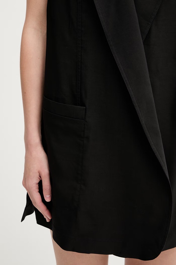 Sportmax Spxmaggio kamizelka z wiskozą damska czarny 2612281012600