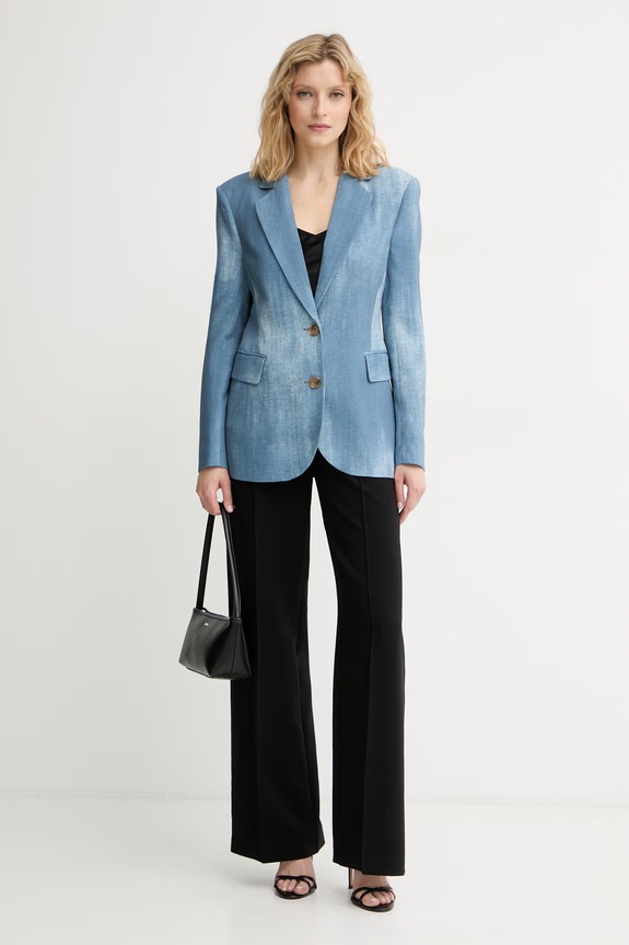 Marciano by Guess однобортний піджак жіночий віскозний JEN G6GN16.W1917 блакитний SS26