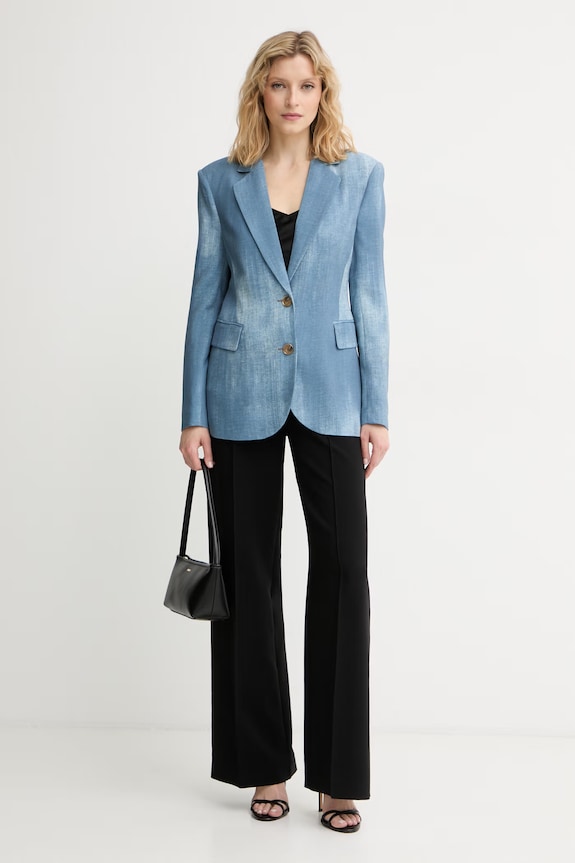 Marciano by Guess однобортний піджак жіночий віскозний JEN G6GN16.W1917 блакитний SS26