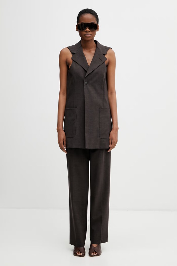 MM6 Maison Margiela Μονόπετο γιλέκο γυναικείο με μαλλί S62FB0087.M35733