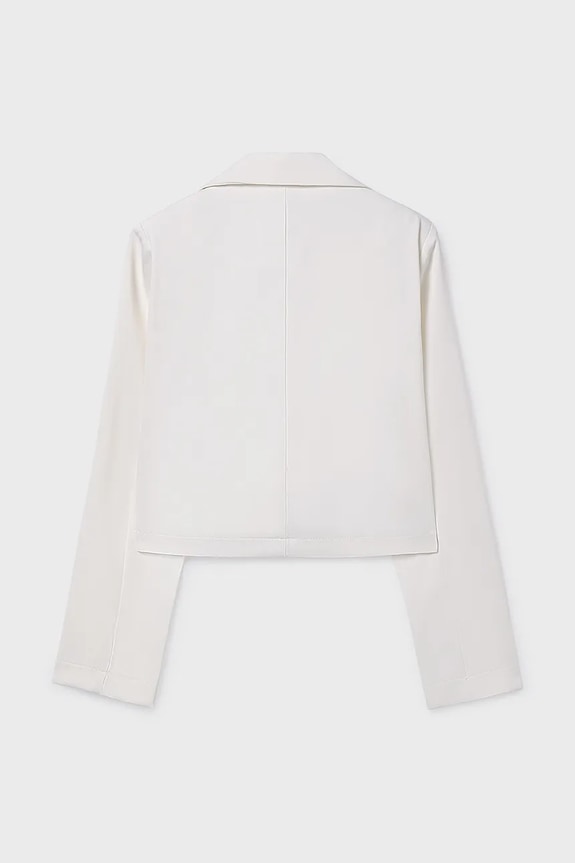 Παιδικό σακάκι Mayoral 6403.8A.Junior.PPY2 λευκό SS26