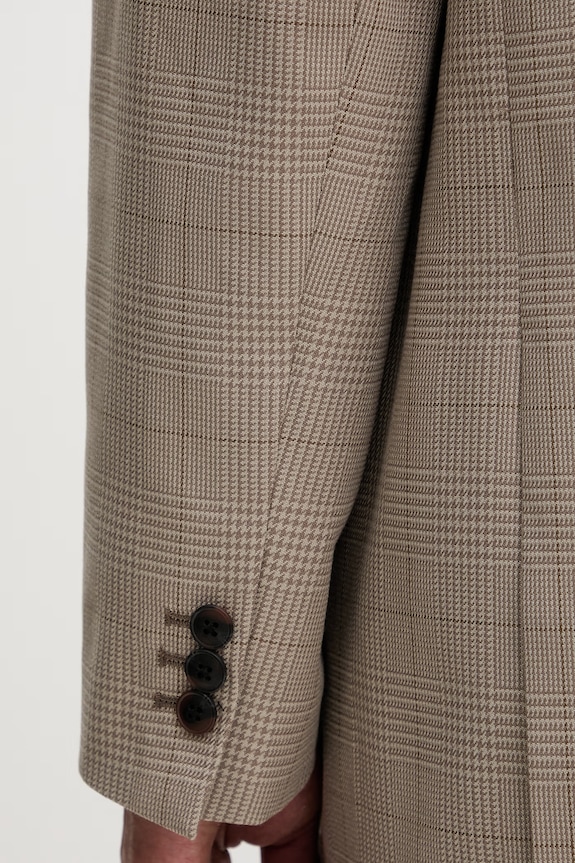 Les Deux jednořadé sako pánské z viskózou James 1001467 béžová