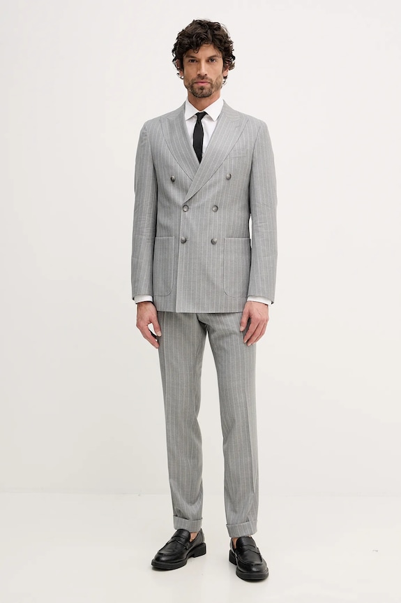 BOSS costum de lână C-Huge-2pcs-DB-261 C-Huge-2pcs-DB-261 panza gri 50557335