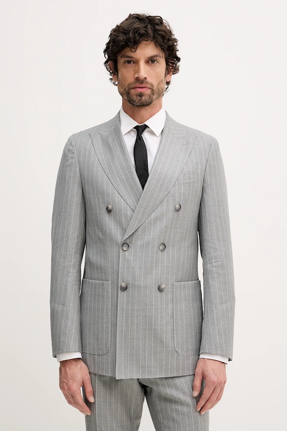 BOSS costum de lână C-Huge-2pcs-DB-261 C-Huge-2pcs-DB-261 50557335 gri SS26