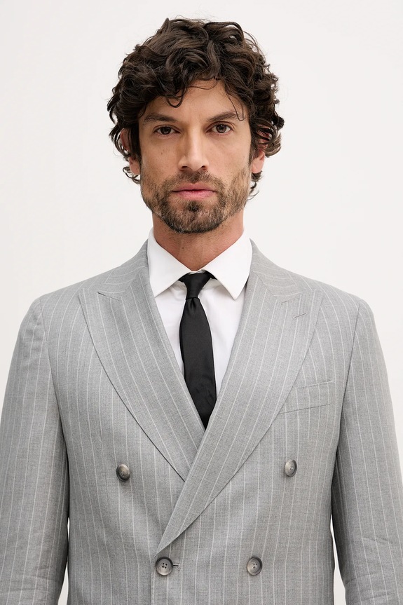 BOSS costum de lână C-Huge-2pcs-DB-261 C-Huge-2pcs-DB-261 50557335 gri
