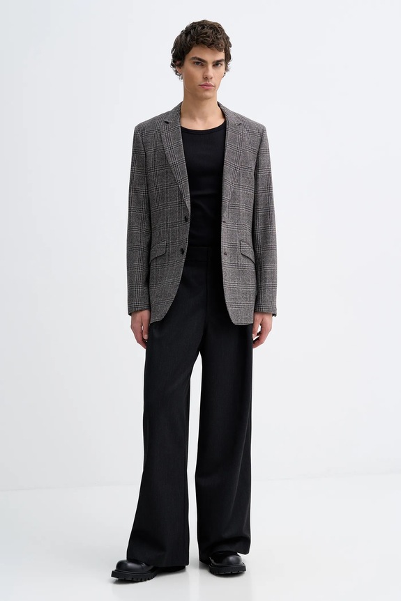 Rag & Bone marynarka wełniana RV1D25F4MWO szary SS26