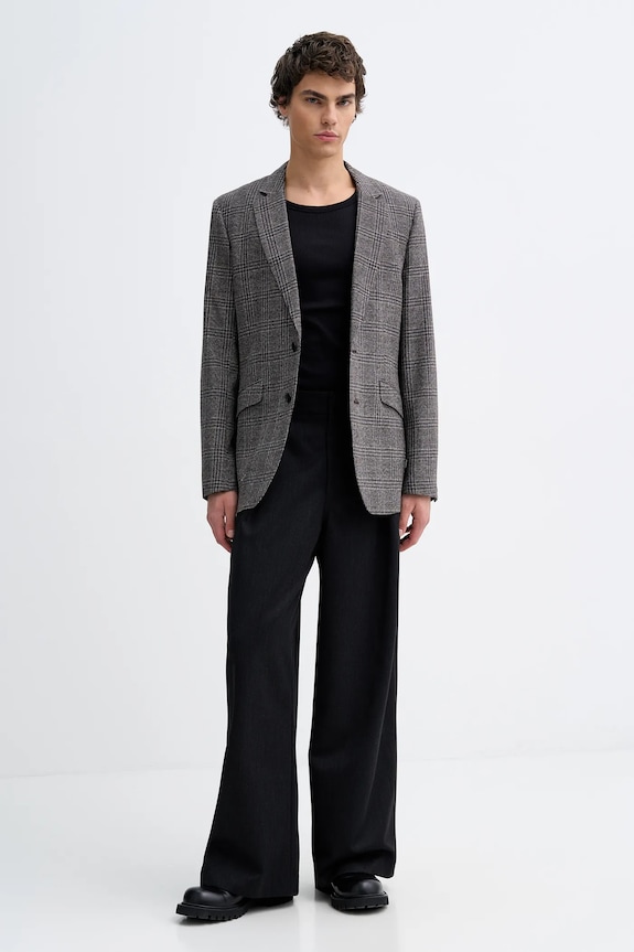 Rag & Bone marynarka wełniana RV1D25F4MWO szary SS26