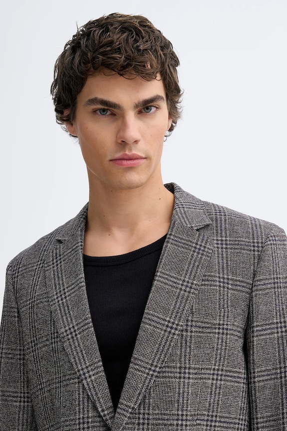 Rag & Bone marynarka wełniana szary RV1D25F4MWO