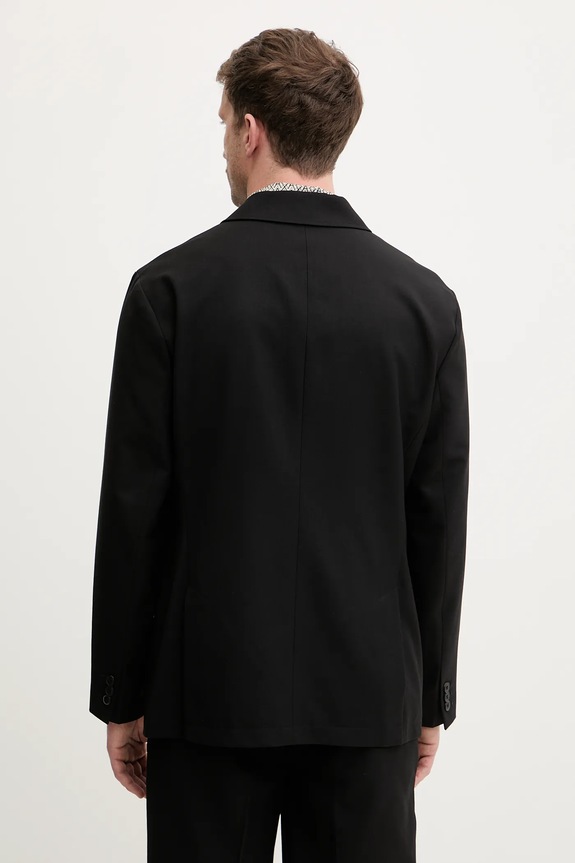 Oblečenie Sako s prímesou vlny Armani Exchange XM002202.AF21302 čierna
