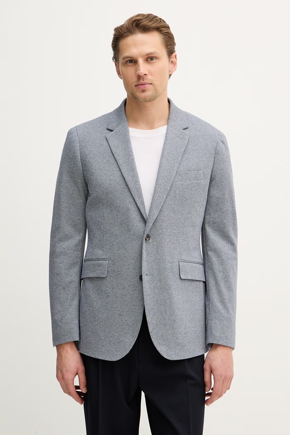 Hackett London marynarka regular niebieski HM4400083R